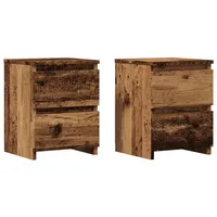 VidaXL Nachttische 2 Stk. Altholz-Optik 30×30×40 cm Holzwerkstoff