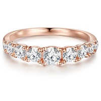 Trilani Ring Sterling Silber Zirkonia in Roségold 51 Damen
