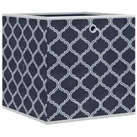 VidaXL Faltboxen 10 Stk. Blau 32x32x32 cm Vlies