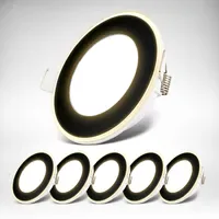B.K.Licht Einbaustrahler 6er Set 68mm Schwarz