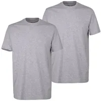 Götzburg Wäsche Götzburg T-Shirt mit Rundhalsausschnitt im 2er-Pack, Mittelgrau