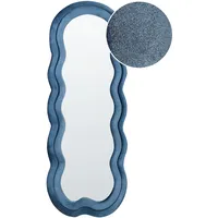 Beliani Wandspiegel Blau