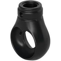 BAUHELD Markisenöse Rund 12 mm Ral 9005 für Kugelhaken