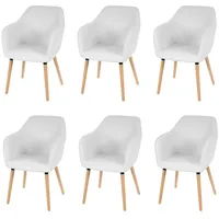 MCW 6er-Set Esszimmerstuhl Vaasa T381, Stuhl Küchenstuhl, Retro 50er