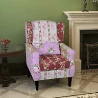 VidaXL Sessel mit Patchwork-Design Stoff