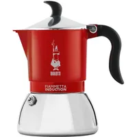 Bialetti Fiammetta Induction Mokka-Kanne 0,1 l rot Edelstahl
