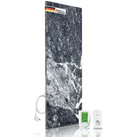 Marwona Naturstein Infrarotheizung 800 Watt inkl. Digitalthermostat I Energiesparende