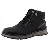 Tom Tailor Schnürboots, Herbstmode, Outdoorschuh mit gepolstertem Schaftrand schwarz