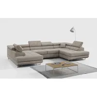 MKS Meble Ecksofa, Wohnzimmer U Couch, Polstersofa mit Bettkasten