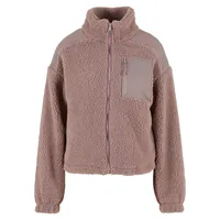 URBAN CLASSICS Sherpa Mix Jacke Dusk Rose 3XL