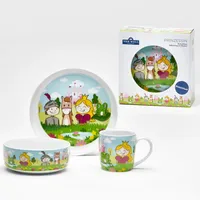 VAN WELL Kindergeschirr Set 3-teilig Prinzessin
