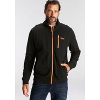 MAN'S WORLD Sweatjacke mit kontrastfarbigem Reißverschluss Gr. XXXL (64/66),