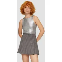 QS T-Shirt-Body in Metallic-Optik - XXL