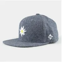 Bavarian Caps Cap edelweiß Flanell Snap HELLBLAU - -