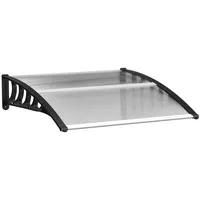 Outsunny Pultvordach Polycarbonate, Aluminium