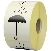 TransPak Transpak, Warnetiketten Maße 75x105mm Papier weiß Symbol Vor