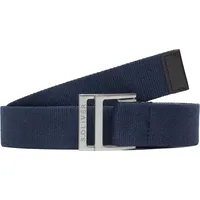 S.Oliver - Canvas-Gürtel mit Lederdetails, Herren, blau, 100