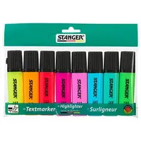 Stanger Textmarker farbsortiert, 8 St.