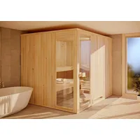 FinnTherm Sauna Innensauna Ergo Ausblick, BxTxH: 244 x 194