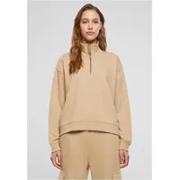 URBAN CLASSICS Light Terry Halbzippullover Union Beige 2XL