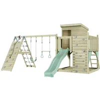 Polar play PolarPlay Spielturm Frida, mit Trapezstange, Mintgrün