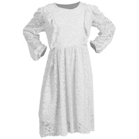 KMISSO Kinder Mädchen Prinzessinen Spitzen Kleid 30526 Weiß 104