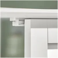 SoBuy Waschbeckenunterschrank mit 2 Türen Weiß 60x35x58cm Rustikal