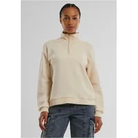 URBAN CLASSICS Light Terry Halbzippullover White Sand M