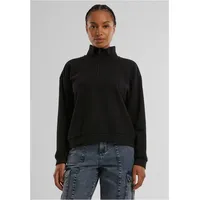 URBAN CLASSICS Light Terry Halbzippullover Black M
