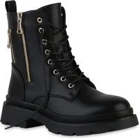 VAN HILL Schnürstiefeletten in Schwarz