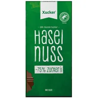 Xucker Xylit-Schokolade Vollmilch mit Haselnuss (80g)