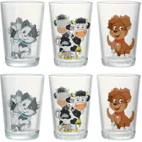 Ritzenhoff & Breker Kinderbecher Hoftiere Set 6-tlg. 0,2 l