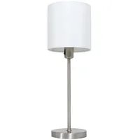 Steinhauer Tischleuchte Tischlampe Leseleuchte Beistelllampe Schlafzimmer, Metall Stoff