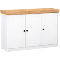 Homestyle4u Sideboard 135 x 82 x 42 cm weiß