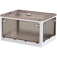 Joybos Multifunktionale faltbare Aufbewahrungsbox, grau, 40 l