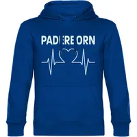 Multifanshop Kapuzensweatshirt Herzschlag Blau XXL