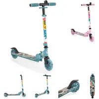 Byox Kinderroller Miracle faltbar LED-PU-Räder ABEC-7 Klingel Höhe einstellbar