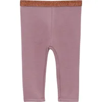S.Oliver - Thermofleece-Leggins mit Glitzer-Elastikbund, Babys, lila, 74