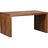 FineBuy Design Natur Sheesham Massivholz Büro Schreibtisch 160 x