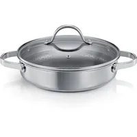 Tescoma Tiefe Bratpfanne SteelCRAFT mit Deckel ø 24 cm,