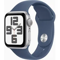 Apple Watch SE GPS 44 mm Aluminiumgehäuse Silber, Sportarmband