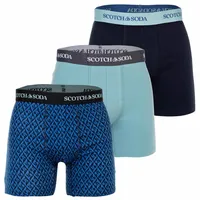 Scotch & Soda Herren Boxershort 3er Pack Cotton Stretch