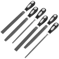 STAHLWERK Raspelfeilen 6er Set 200 mm Rundfeilen, Halbrundfeilen und