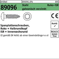 Reyher Spanplattenschraube R 89096 HAKO ISR 4,5x60-T20 Stahl galv.verz.