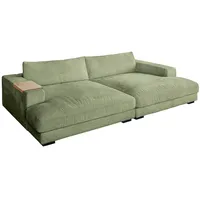KAWOLA Big Sofa MADELINE Cord olivgrün