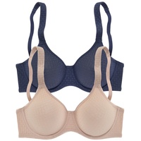PETITE FLEUR T-Shirt-BH Damen marine+toffee Gr.95D