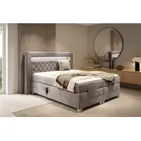 Fun Möbel Boxspringbett Elektrisch Bett ARMANDO 160x200cm in Stoff