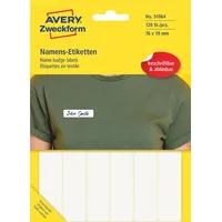 Avery Zweckform 120 AVERY Zweckform Namensetiketten weiß 76,0 x