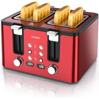 Arendo Toaster, 4 kurze Schlitze, für 4 Scheiben, 1750