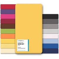 CELINATEX Jersey Spannbettlaken Lucina 140x200-160x200cm mais gelb 100% Baumwolle